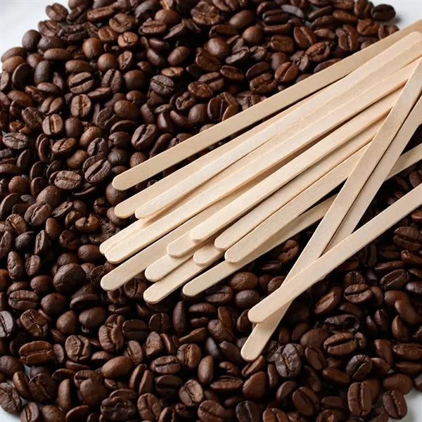 100PCS Individually Wrapped Disposable Coffee Stirrers