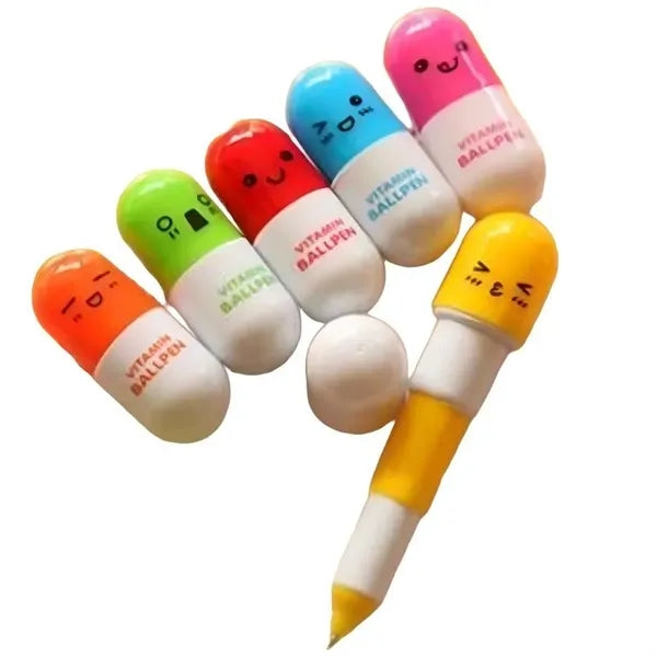 Capsule Shaped Telescopic Ballpoint Pen