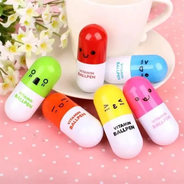 Capsule Shaped Telescopic Ballpoint Pen