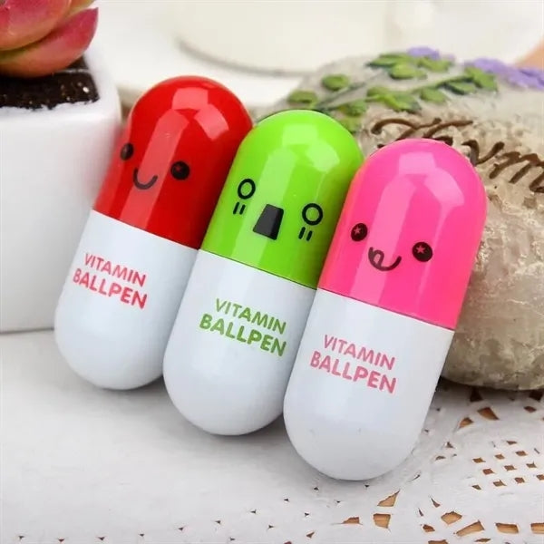 Capsule Shaped Telescopic Ballpoint Pen
