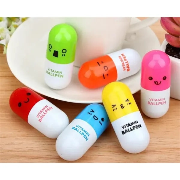 Capsule Shaped Telescopic Ballpoint Pen