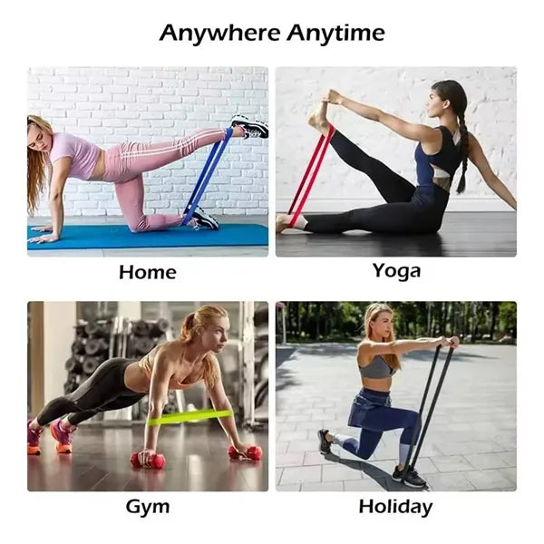 5 Piece TPE Yoga Resistance Bands Set