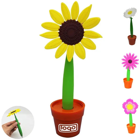 Student Cartoon Sunflower Ballpoint Pen