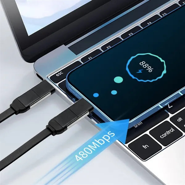 4 in 1 Bottle Opener Keychain w/ USB Cable