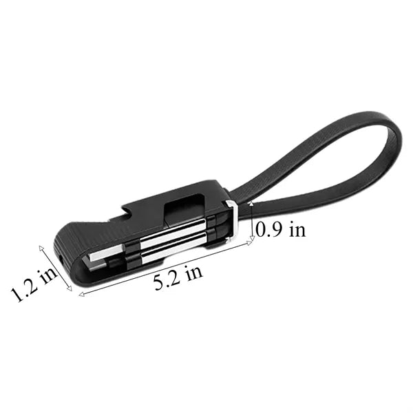4 in 1 Bottle Opener Keychain w/ USB Cable