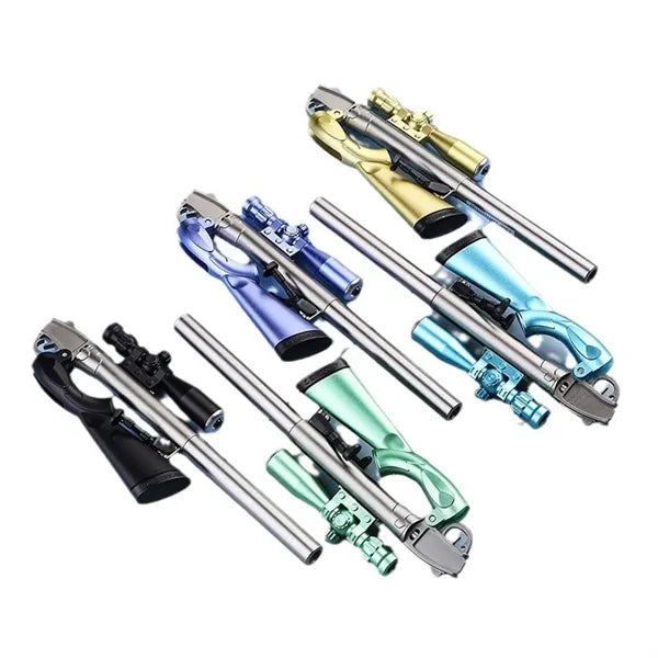 Sniper Rifle Black Gel Ink LED Light Pen