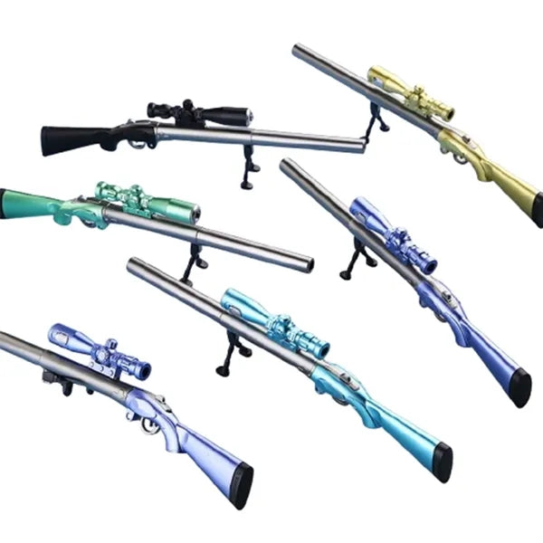 Sniper Rifle Black Gel Ink LED Light Pen