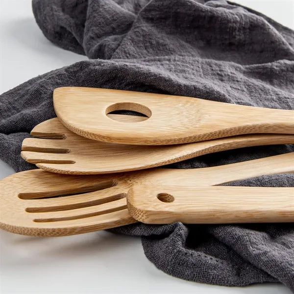 8pcs Bamboo Kitchen Utensil Set