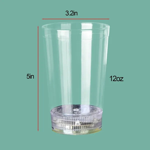 12oz Water Activated LED Light Up Plastic Beer Cup