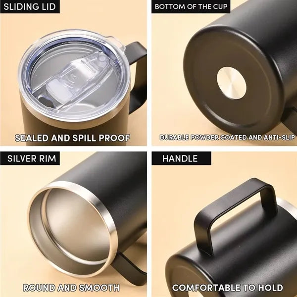 12/14oz Stainless Steel Coffee Mug Insulated Travel Tumbler
