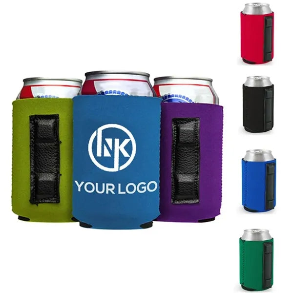 Innovative 12oz Neoprene Beer Cooler With Magnetic Base