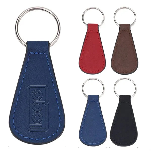PU Leather Square Keychain