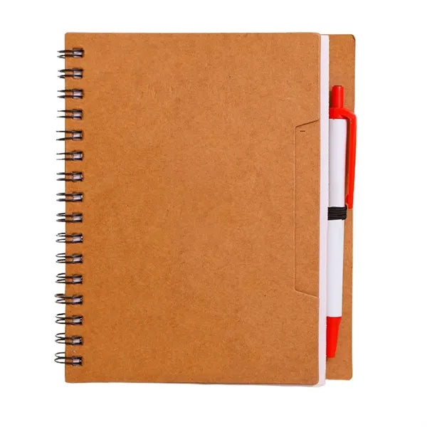 A6 50 Sheets Eco Paper Spiral Journal Notebook