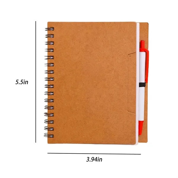 A6 50 Sheets Eco Paper Spiral Journal Notebook