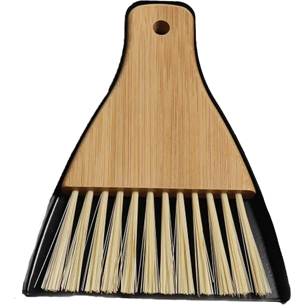 Mini Desktop Cleaning Bamboo Broom Dustpan Set