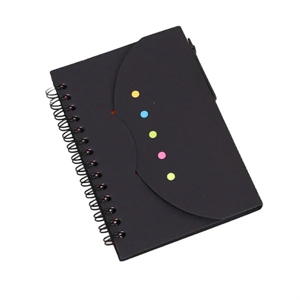 Sticky Notes Spiral Notebook w/ Pen