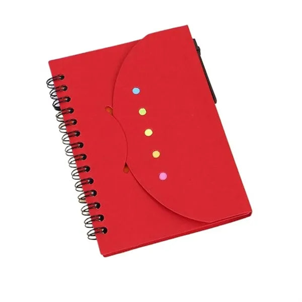 Sticky Notes Spiral Notebook w/ Pen