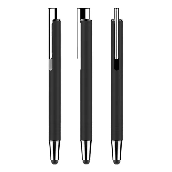 2 in 1 Aluminum Stylus Retractable Ballpoint Pen
