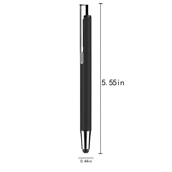 2 in 1 Aluminum Stylus Retractable Ballpoint Pen