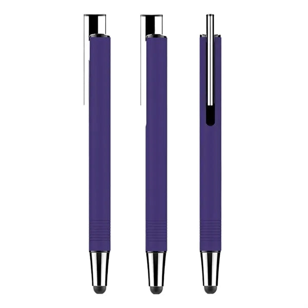 2 in 1 Aluminum Stylus Retractable Ballpoint Pen