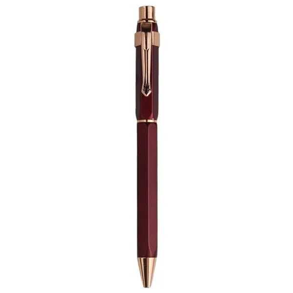 Hexagonal Metal Rotating Ballpoint Pen