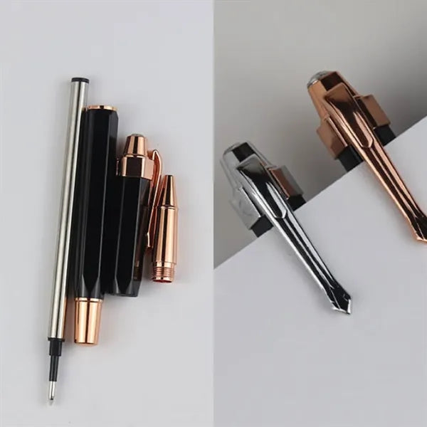 Hexagonal Metal Rotating Ballpoint Pen