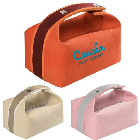 Portable Canvas Makeup Toiletry Bag
