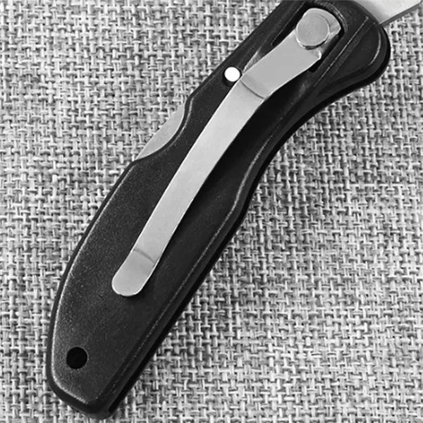 Stainless Steel Folding Knife w/ ABS Handle