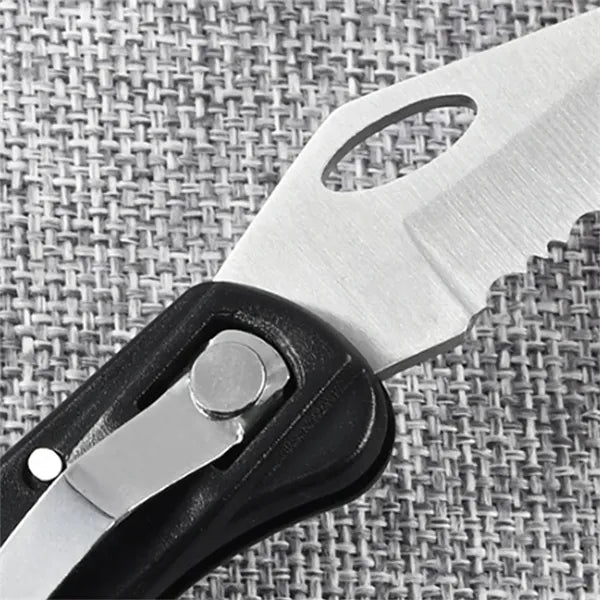 Stainless Steel Folding Knife w/ ABS Handle