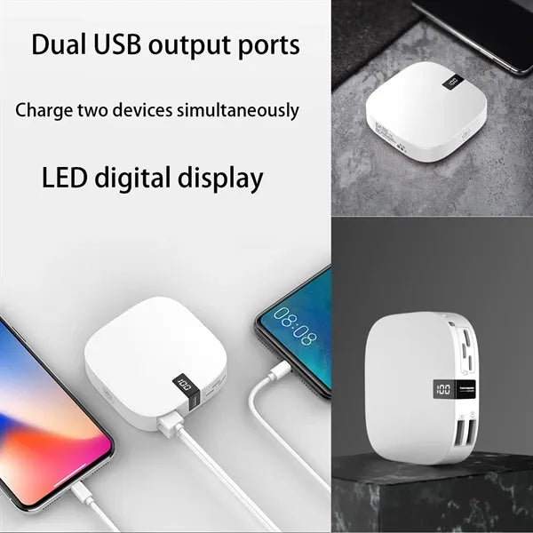 10000mAh LED Digital Mini Portable Power Bank