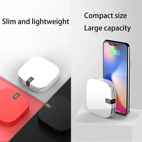 10000mAh LED Digital Mini Portable Power Bank