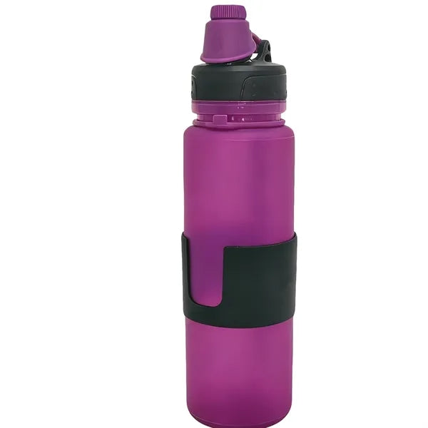 12 oz Collapsible Silicone Sports Water Bottle