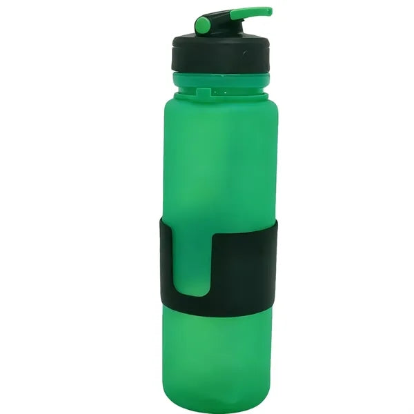 12 oz Collapsible Silicone Sports Water Bottle