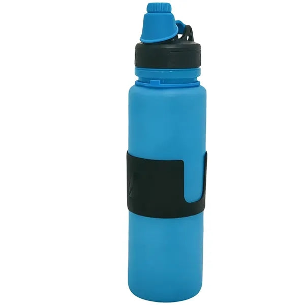 12 oz Collapsible Silicone Sports Water Bottle