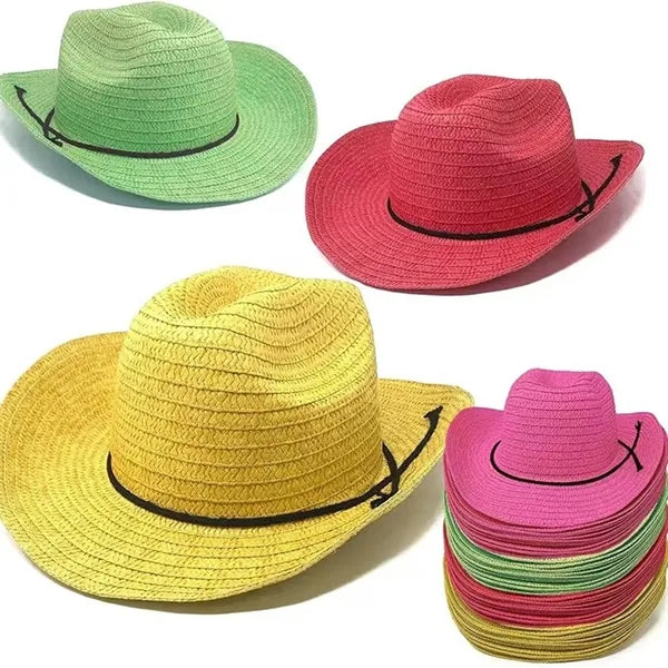 Unisex Straw Cowboy Hat