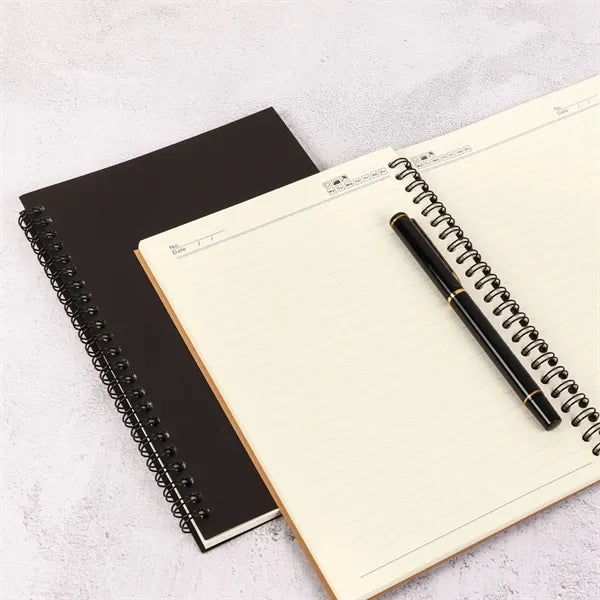 A5 Eco-Friendly Brown Paper Spiral Notebook