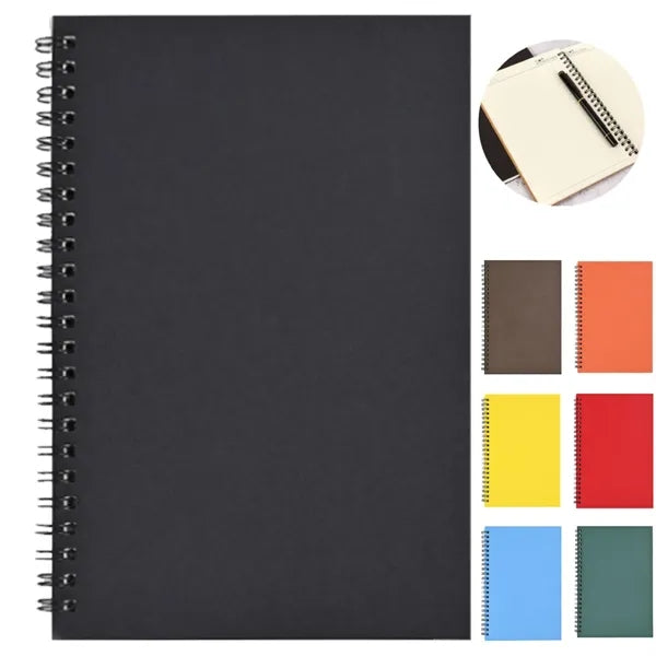 A5 Eco-Friendly Brown Paper Spiral Notebook