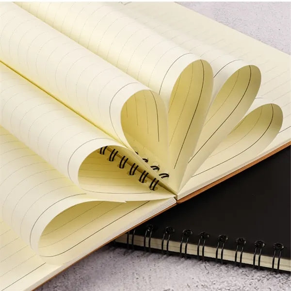 A5 Eco-Friendly Brown Paper Spiral Notebook