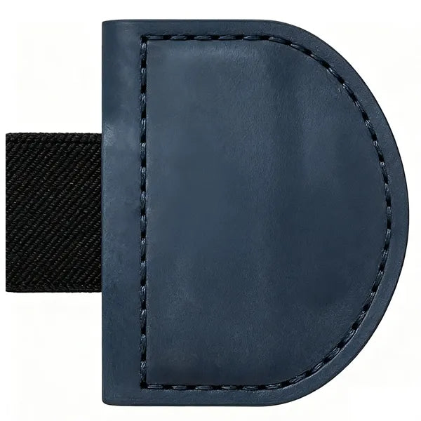 PU Leather Folding Magnetic Bookmark w/ Pen Holder
