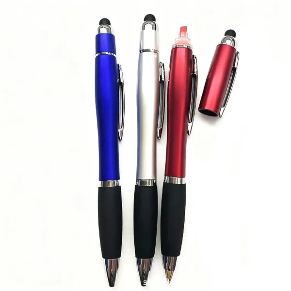 3-in-1 Multi-Function Touchscreen Highlighter Ballpoint Pen
