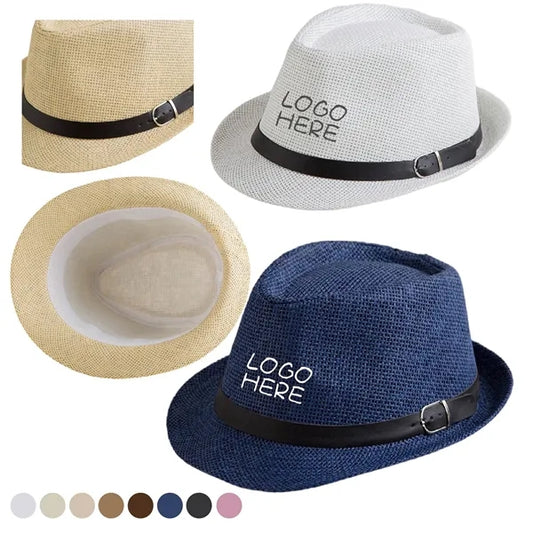 Nature Straw Fedora Hat