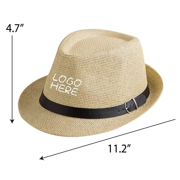 Nature Straw Fedora Hat