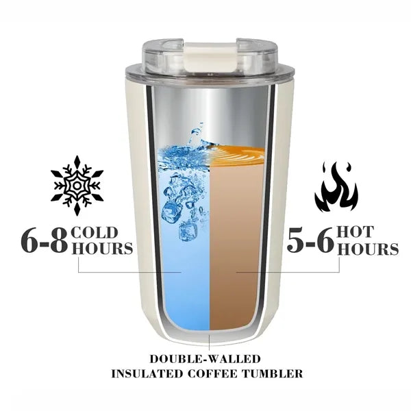 13oz Insulated Tumbler With Sealed Lid & Flip Top