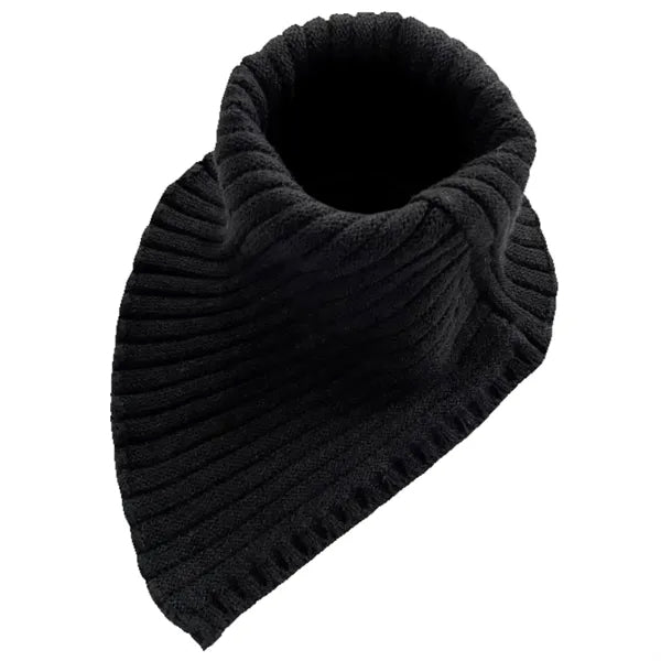 Knitted Wool Windproof High Collar Triangle Neck Scarf