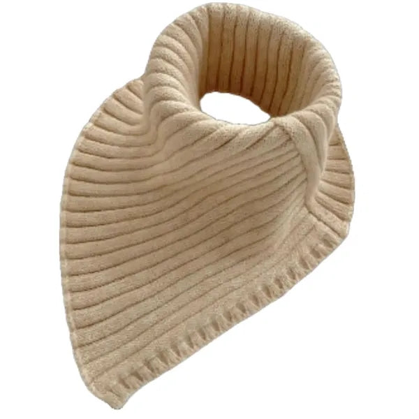 Knitted Wool Windproof High Collar Triangle Neck Scarf