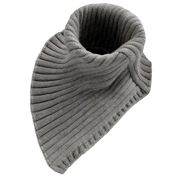 Knitted Wool Windproof High Collar Triangle Neck Scarf