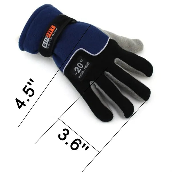 Unisex Outdoor TC Fleece Windproof Full Finger Gloves