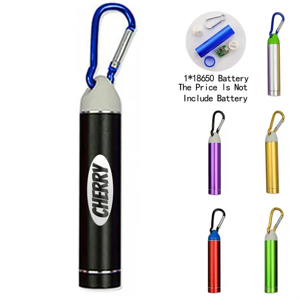 Detachable Outdoor Mini Power Bank w/ Carabiner No Battery