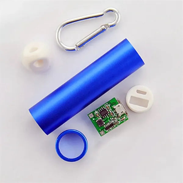 Detachable Outdoor Mini Power Bank w/ Carabiner No Battery