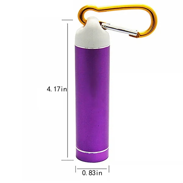 Detachable Outdoor Mini Power Bank w/ Carabiner No Battery